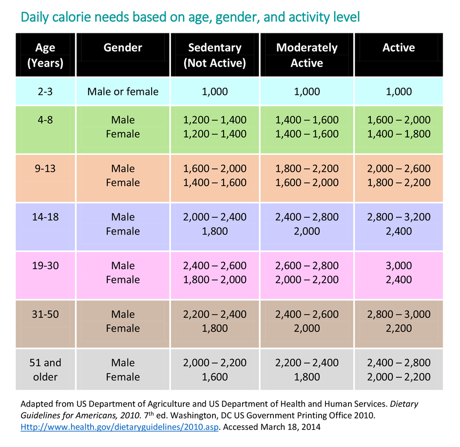 daily calorie calculator