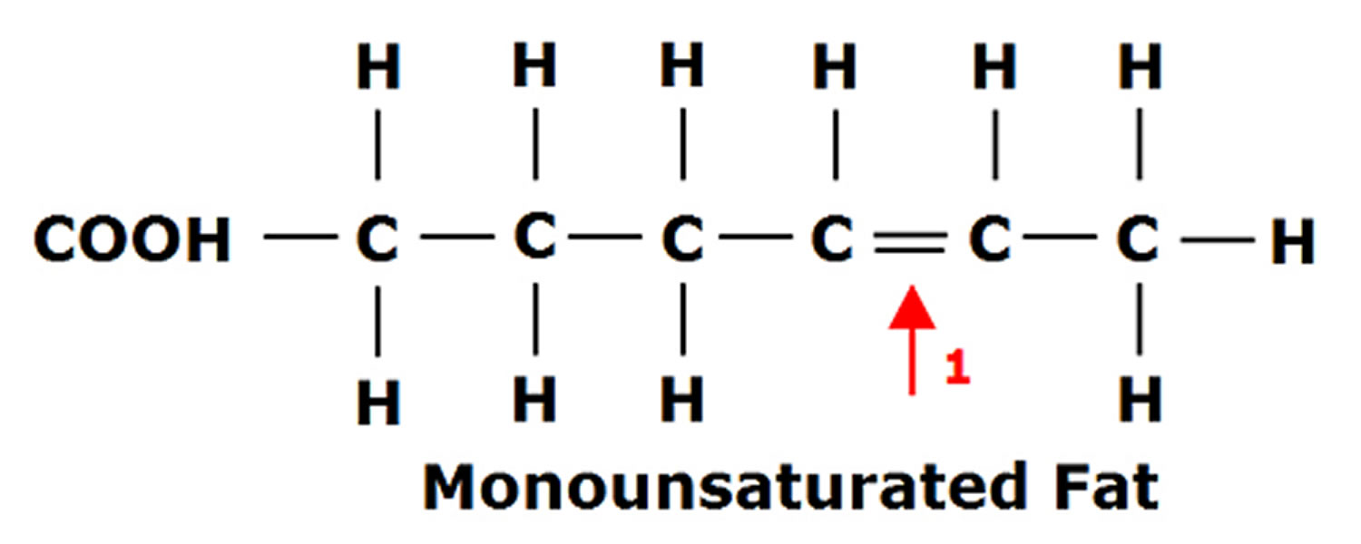 monounsaturated fatty acids structure