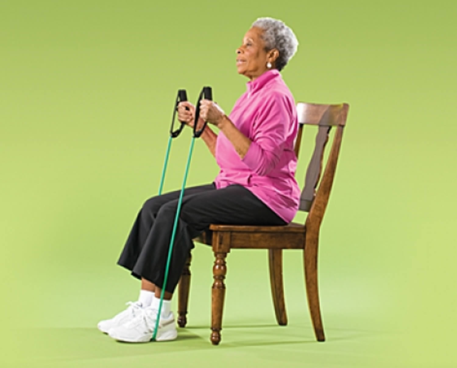 Printable Resistance Band Exercises Seniors Loop Workout 7 Seated 