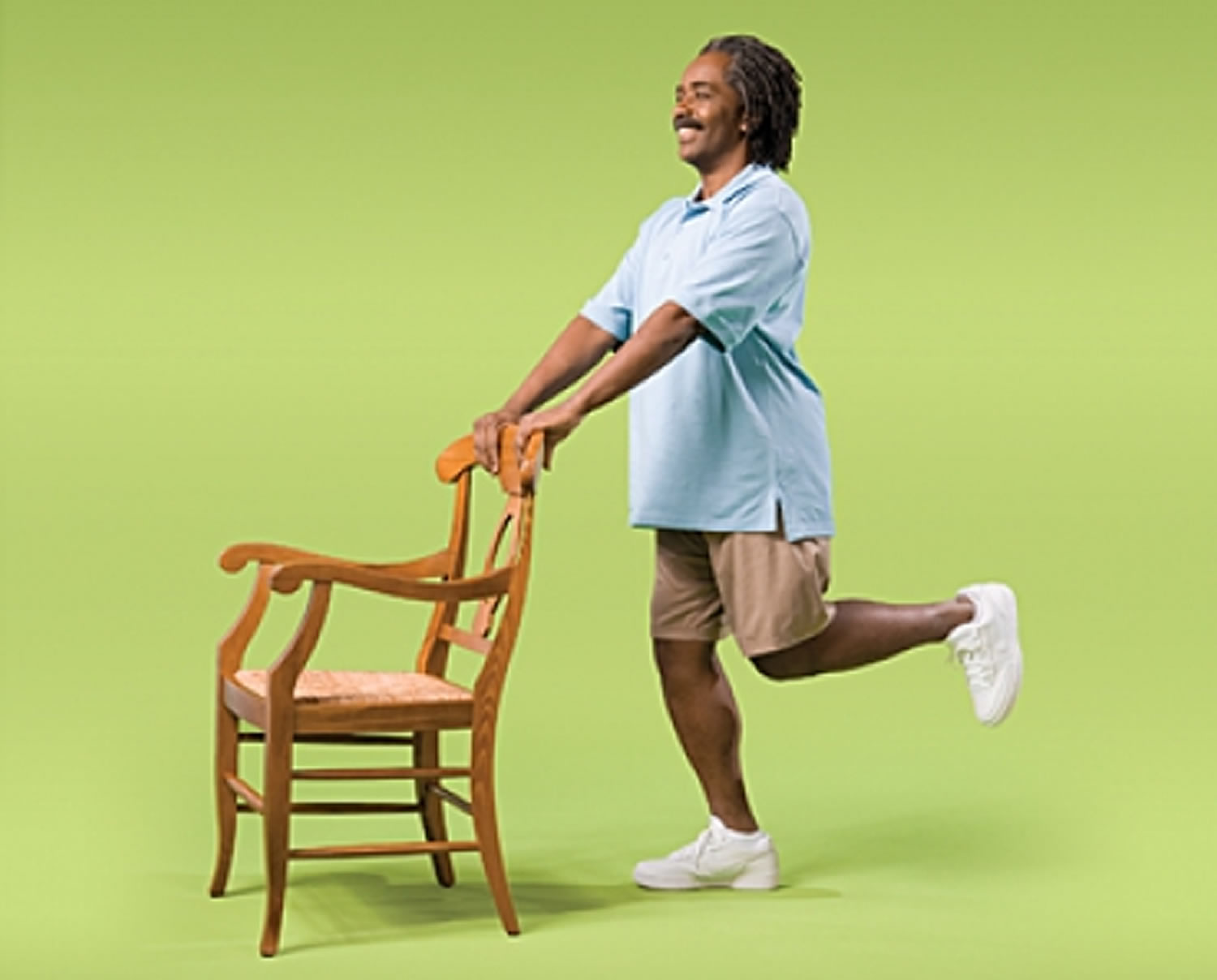 Back Leg Raise Strength Exercise for Older Adults 