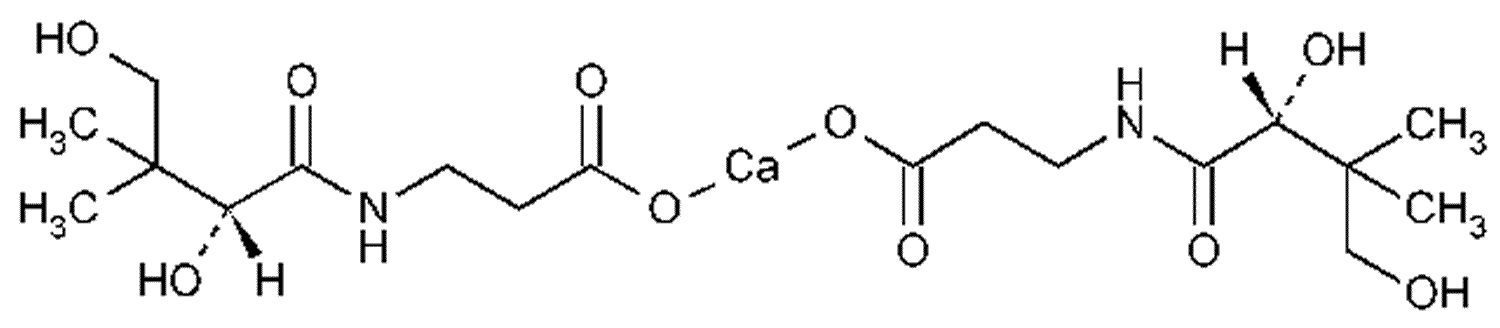 Calcium pantothenate formula