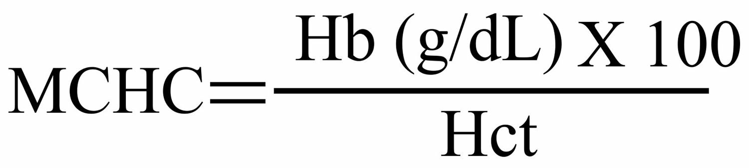 MCHC calculation