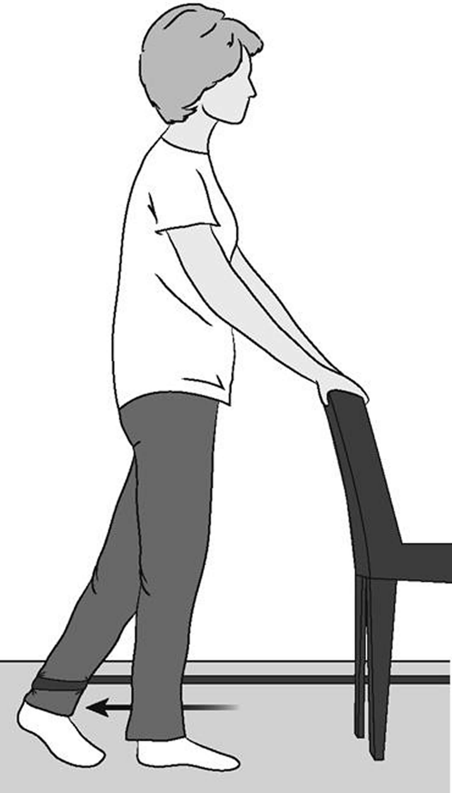 Resistive Hip Extensions exercise after hip replacement