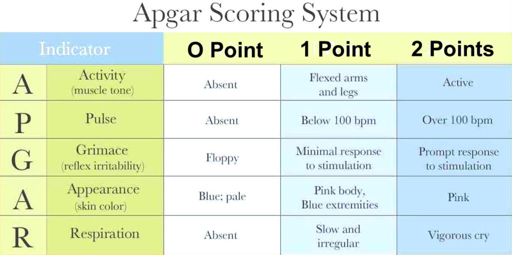 Apgar Score - Apgar Score Chart and Interpretation