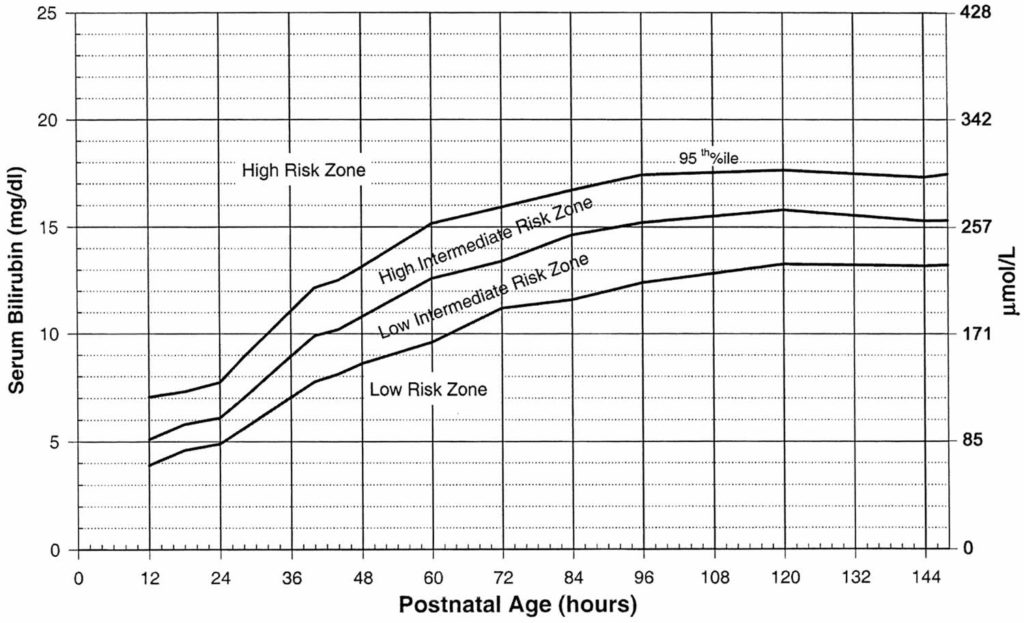 Hyperbilirubinemia Threshold Graph For Babies 1024x623 