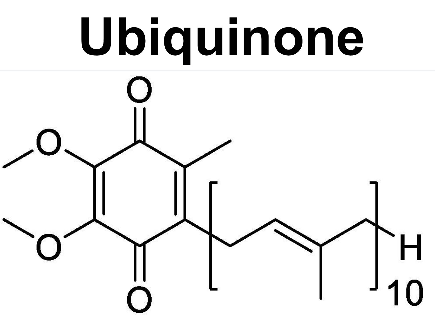 Ubiquinone chemical structure