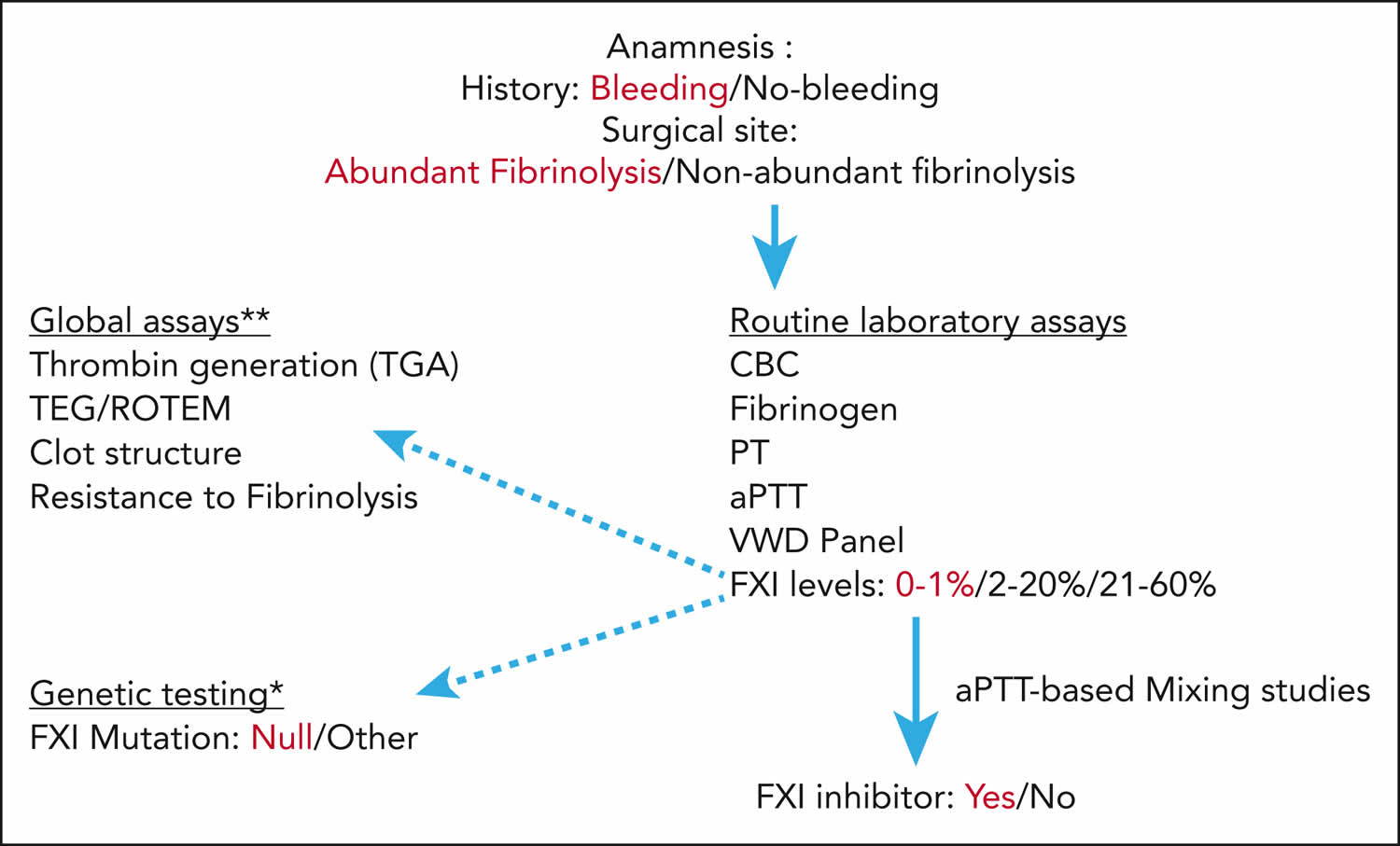 Hemophilia C diagnostic algorithm